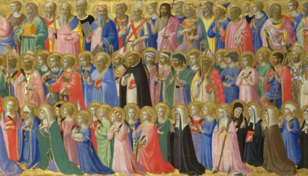 Fra Angelico, c.1400-1455; The Forerunners of Christ with Saints and Martyrs: Inner Right Predella Panel