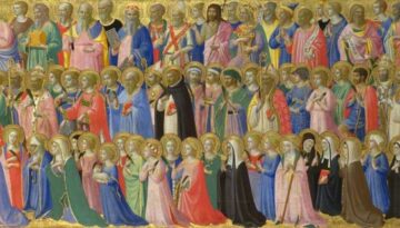 Fra Angelico, c.1400-1455; The Forerunners of Christ with Saints and Martyrs: Inner Right Predella Panel