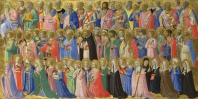 Fra Angelico, c.1400-1455; The Forerunners of Christ with Saints and Martyrs: Inner Right Predella Panel