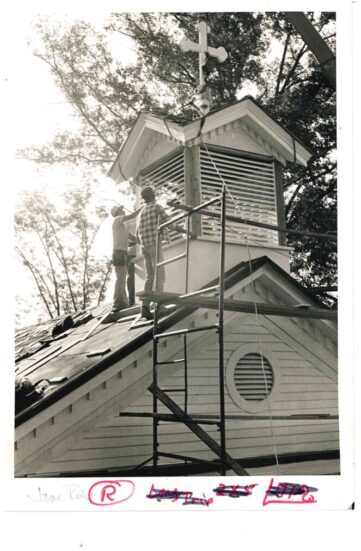 Bell Tower Construction circa 1981